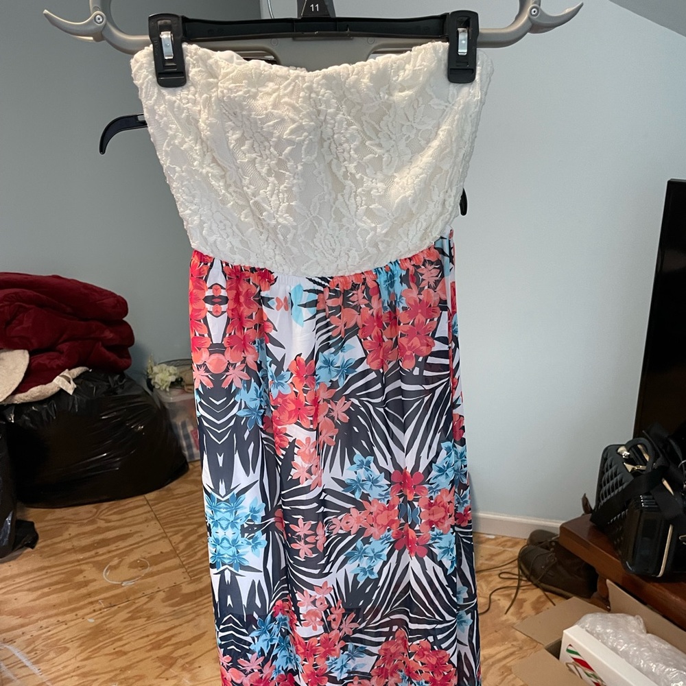 Juniors maxi sundress sz L
